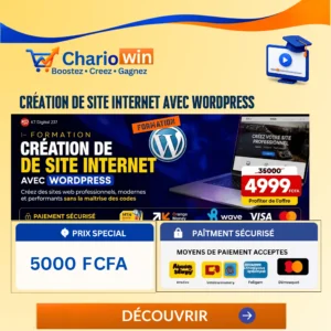 CRÉATION DE SITE INTERNET AVEC WORDPRESS