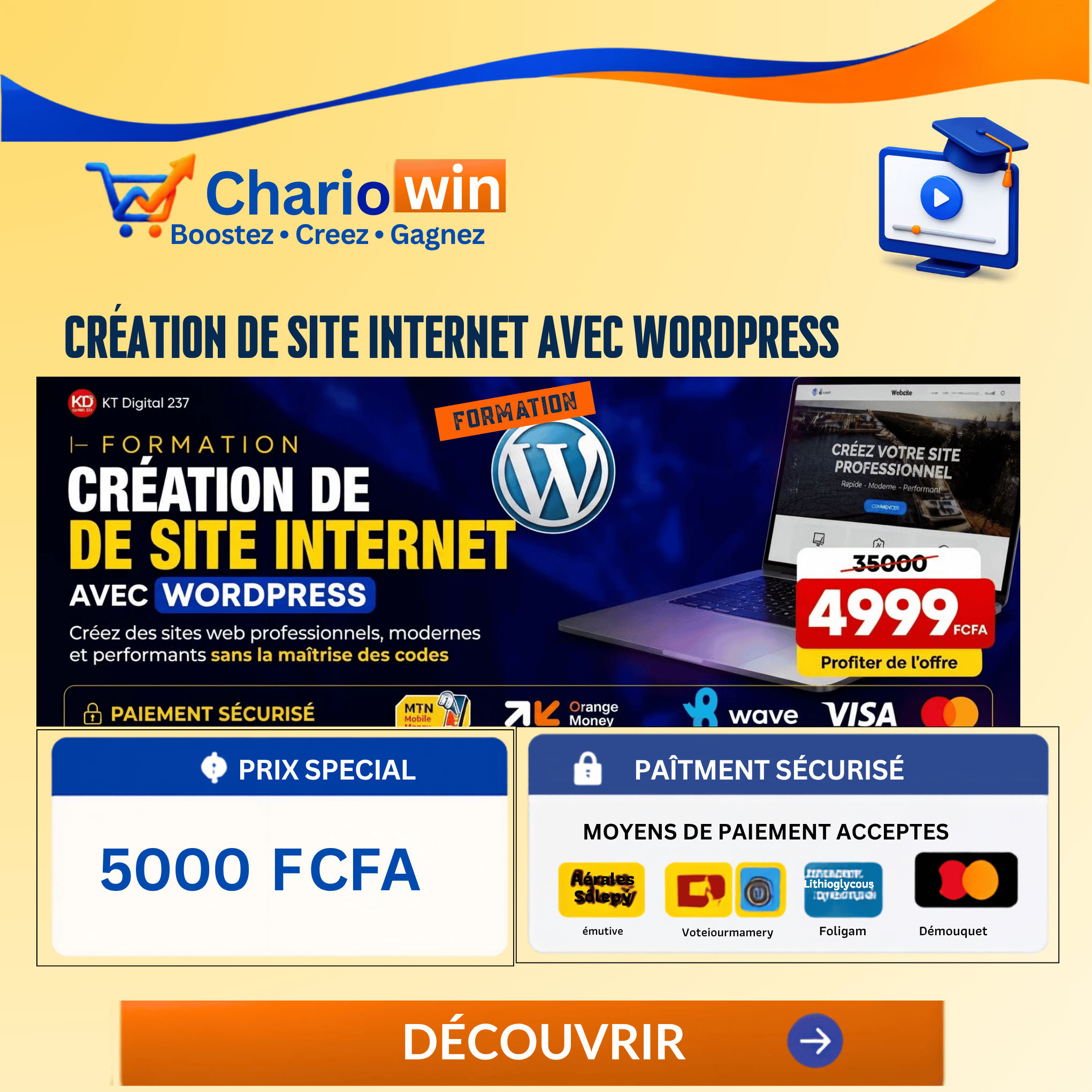 CRÉATION DE SITE INTERNET AVEC WORDPRESS