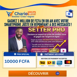 Gagnez 1 Million de FCFA en un an avec votre smartphone juste en répondant à des messages !