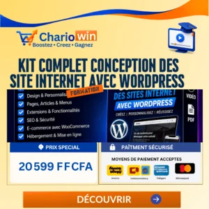 kit complet CONCEPTION DES SITE INTERNET AVEC WORDPRESS